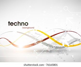 Technology web background/banner for business design. Vector Eps 10.