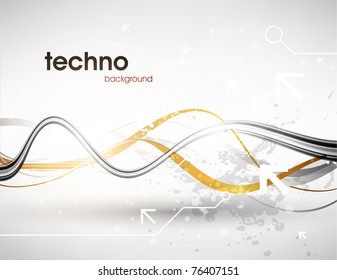 Technology web background/banner for business design. Vector Eps 10.