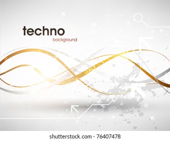 Technology web background/banner for business design. Vector Eps 10.