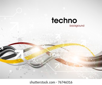 Technology web background/banner for business design. Vector Eps 10.