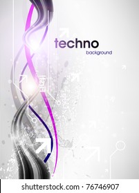 Technology web background/banner for business design. Vector Eps 10.