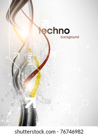 Technology web background/banner for business design. Vector Eps 10.