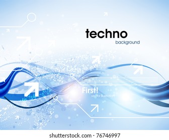 Technology web background/banner for business design. Vector Eps 10.