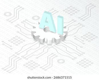 Banner da web tecnologia, textura do quadro branco do circuito no fundo do dardo, padrão do processador futurista, AI chip tech backdrop. Fundo de vetor digital para o seu design. Ilustração vetorial EPS10.