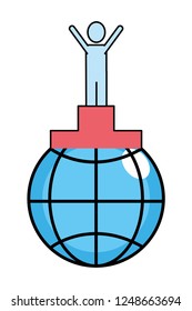 technology web icon cartoon