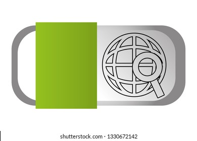 technology web icon cartoon