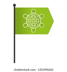 technology web icon cartoon
