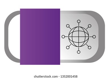 technology web icon cartoon