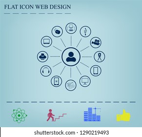 technology web icons set