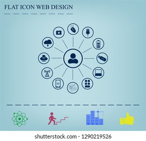 technology web icons set