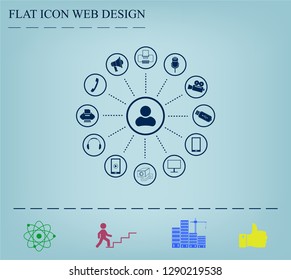 technology web icons set