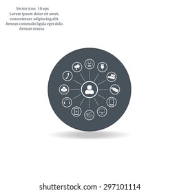 technology web icons set