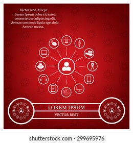 technology web icons set