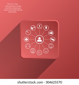 technology web icons set