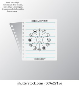 technology web icons set