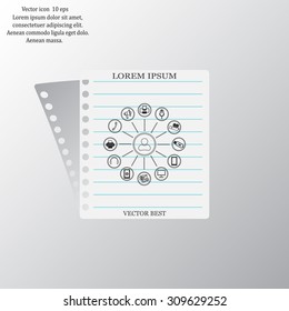 technology web icons set