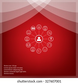 technology web icons set