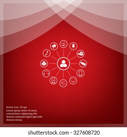 technology web icons set