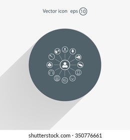 technology web icons set