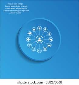 technology web icons set