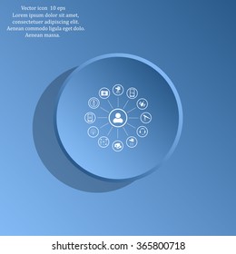 technology web icons set