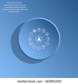 technology web icons set