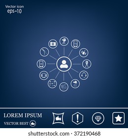 technology web icons set