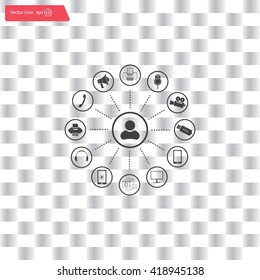 technology web icons set