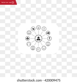 technology web icons set