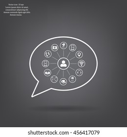 technology web icons set