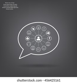 technology web icons set