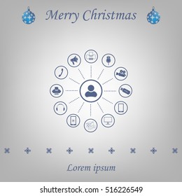 technology web icons set