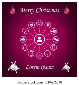 technology web icons set