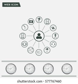 technology web icons set