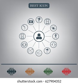 technology web icons set