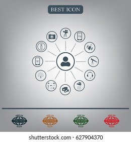 technology web icons set