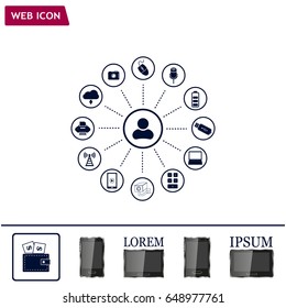 technology web icons set