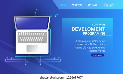 technology website template design