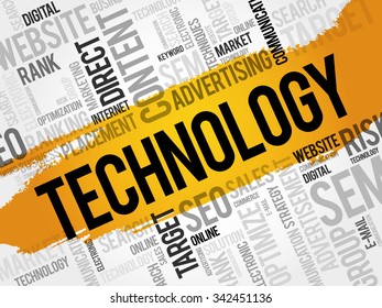 TECHNOLOGY word cloud, business concept