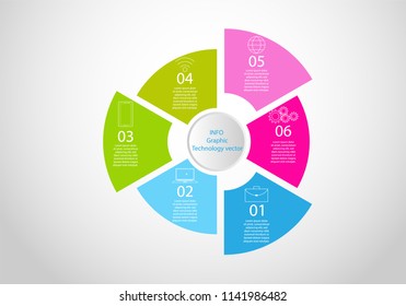 Technology working processing info graphic. Info graphic can be use for presentation, banner, brochure, website and other.