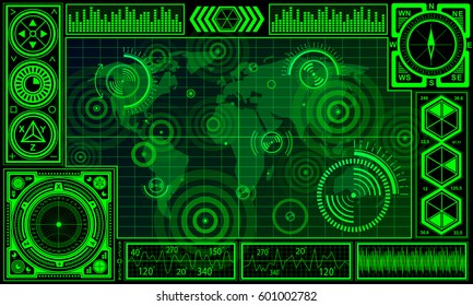 technology world abstract background