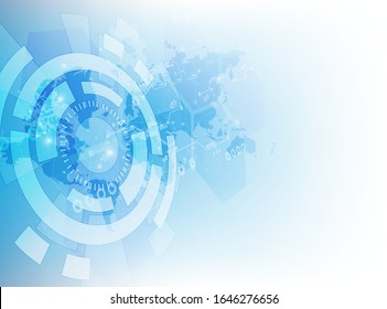 technology world cyber connection concept.