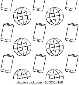technology world smartphone connection digital pattern image