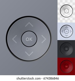 Technology Your Color Joystick Button Keypad Template. EPS10 Vector