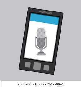 Techonology design over grey background, vector illustration