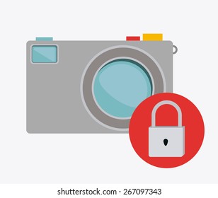 Techonology design over white background, vector illustration