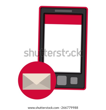 Techonology design over white background, vector illustration