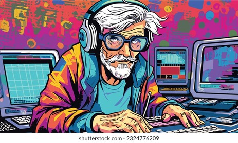 Tech-Savvy Silver Fox: Navigating the Digital workspace at 50+