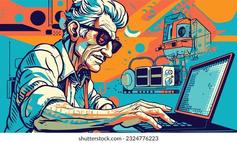 Tech-Savvy Silver Fox: Navigating the Digital workspace at 50+