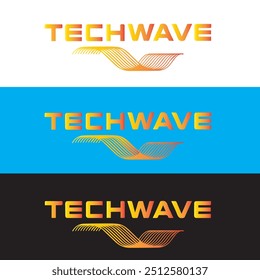 Design-Konzept für Techwave Business-Logos